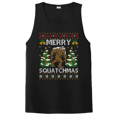 Merry Squatchmas Bigfoot Gift Ugly Santa Bigfoot Christmas Gift PosiCharge Competitor Tank