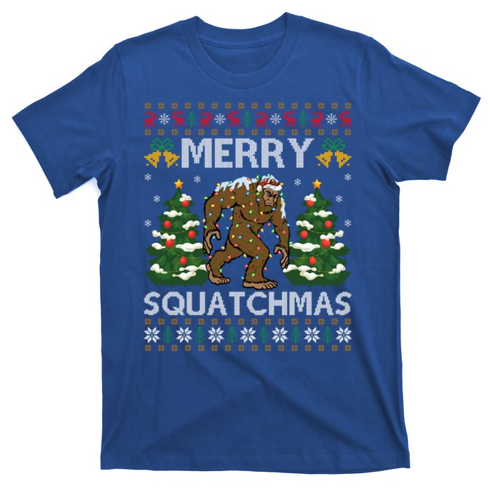 Merry Squatchmas Bigfoot Gift Ugly Santa Bigfoot Christmas Gift T-Shirt