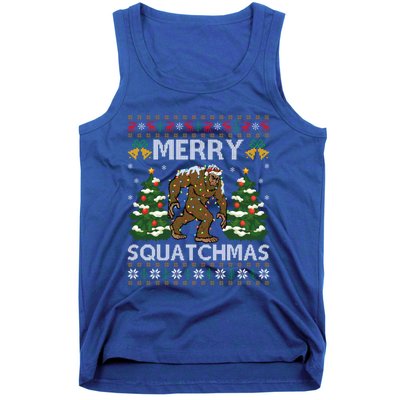 Merry Squatchmas Bigfoot Gift Ugly Santa Bigfoot Christmas Gift Tank Top