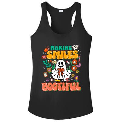 Making Smiles Bootiful Cute Dental Halloween Ladies PosiCharge Competitor Racerback Tank