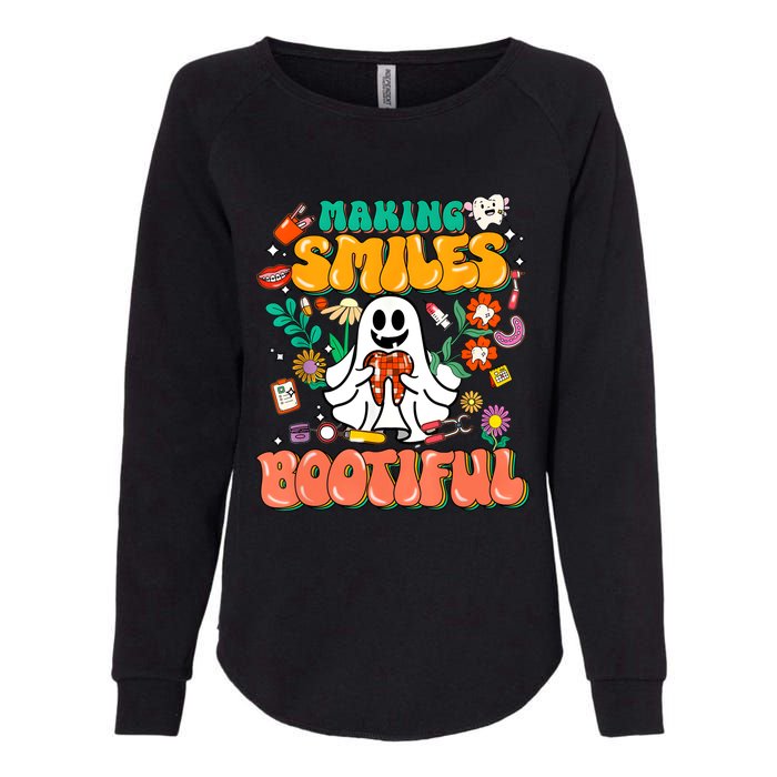 Making Smiles Bootiful Cute Dental Halloween Womens California Wash Sweatshirt