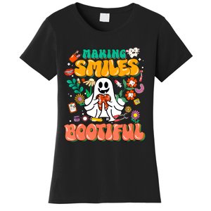 Making Smiles Bootiful Cute Dental Halloween Women's T-Shirt