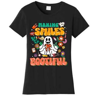 Making Smiles Bootiful Cute Dental Halloween Women's T-Shirt