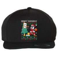 Merry Swishmas Basketball Ugly Christmas Sweater Gift Wool Snapback Cap