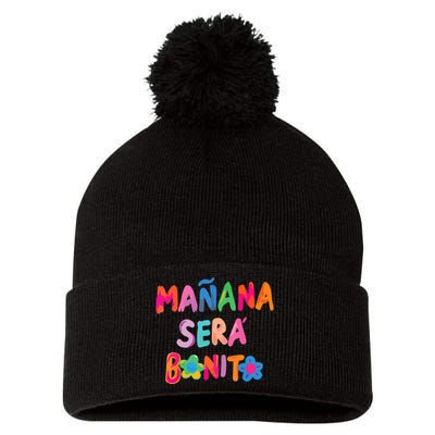 Mañana Será Bonito , Tomorrow Will Be Nice Pom Pom 12in Knit Beanie