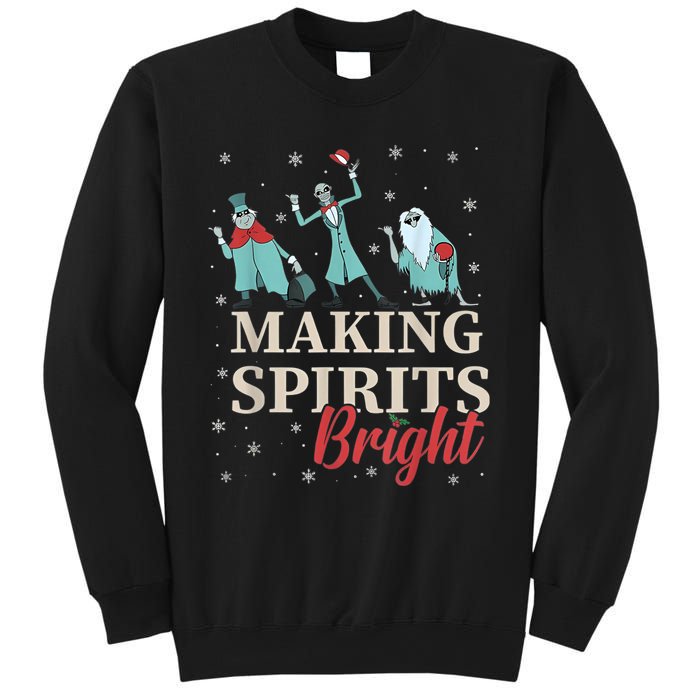 Making Spirits Bright Christmas Haunted Ghosts Sweatshirt