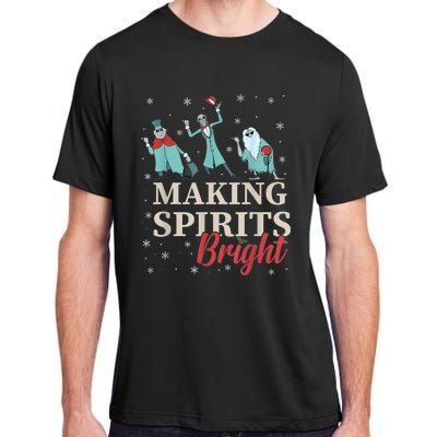 Making Spirits Bright Christmas Haunted Ghosts Adult ChromaSoft Performance T-Shirt