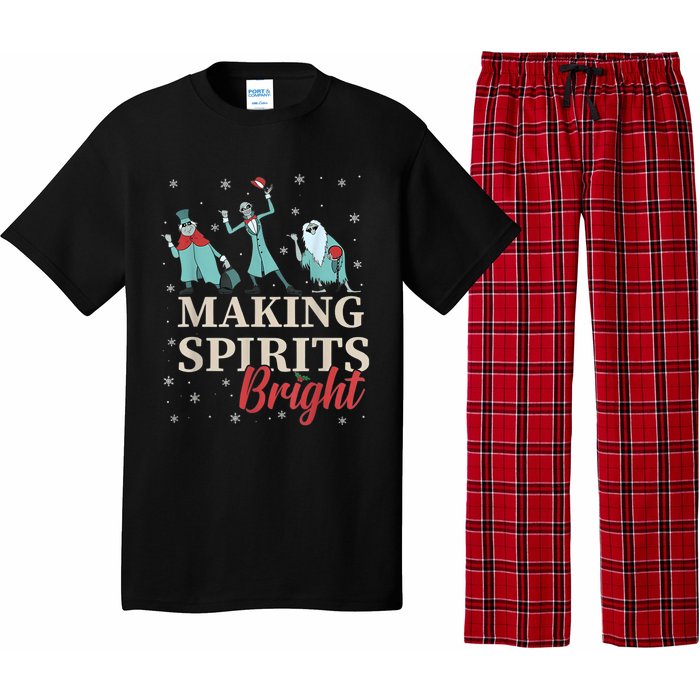 Making Spirits Bright Christmas Haunted Ghosts Pajama Set