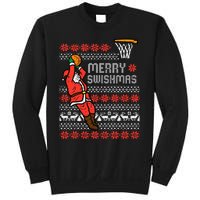 Merry Swishmas Basketball Ugly Christmas Xmas Sweatshirt