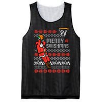 Merry Swishmas Basketball Ugly Christmas Xmas Mesh Reversible Basketball Jersey Tank