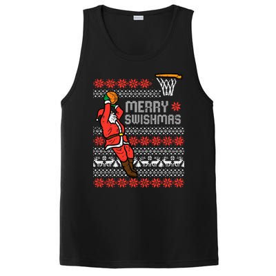 Merry Swishmas Basketball Ugly Christmas Xmas PosiCharge Competitor Tank