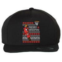 Merry Swishmas Basketball Ugly Christmas Xmas Wool Snapback Cap