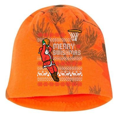 Merry Swishmas Basketball Ugly Christmas Xmas Kati - Camo Knit Beanie