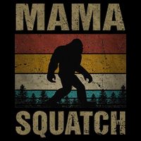 Mama Squatch Bigfoot Mama Sasquatch Yeti Family Matching Poster