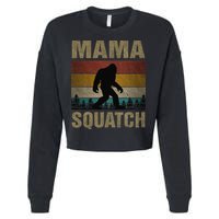 Mama Squatch Bigfoot Mama Sasquatch Yeti Family Matching Cropped Pullover Crew
