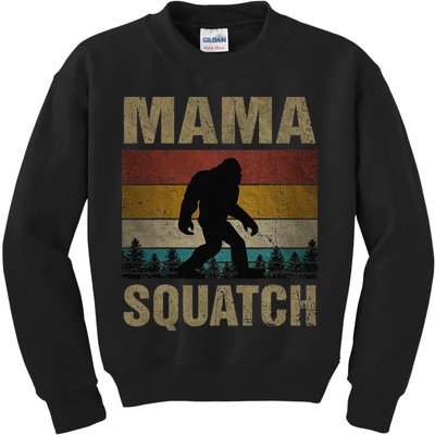 Mama Squatch Bigfoot Mama Sasquatch Yeti Family Matching Kids Sweatshirt
