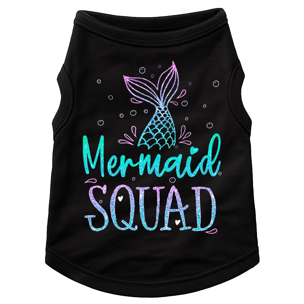 Mermaid Squad Birthday Mermaid Tail Squad Family Matching Doggie Tank