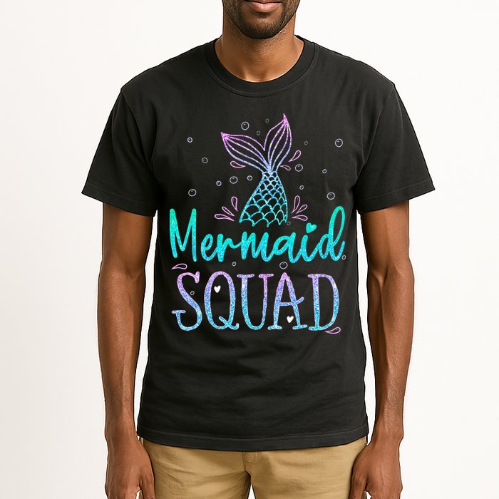 Mermaid Squad Birthday Mermaid Tail Squad Family Matching Tall T-Shirt