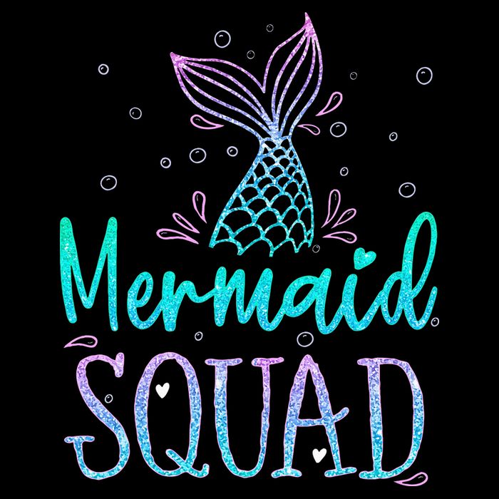 Mermaid Squad Birthday Mermaid Tail Squad Family Matching Tall T-Shirt