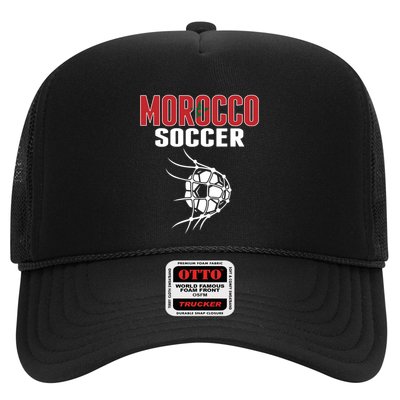 Morocco Soccer Ball In Net Funny Gift Moroccan Football Supporters Gift Trucker Hat