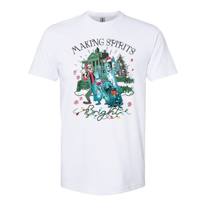 Making Spirits Bright Christmas Funny Lover Cute Matching Softstyle CVC T-Shirt