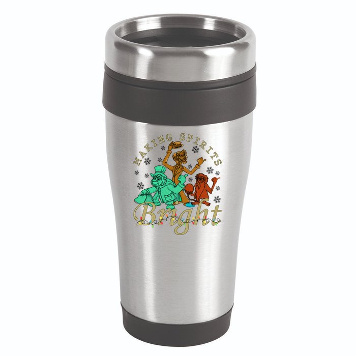 Making Spirits Bright Christmas Haunted Mansion Christmas 16oz Travel Tumbler