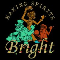 Making Spirits Bright Christmas Haunted Mansion Christmas Toddler Sweatshirt