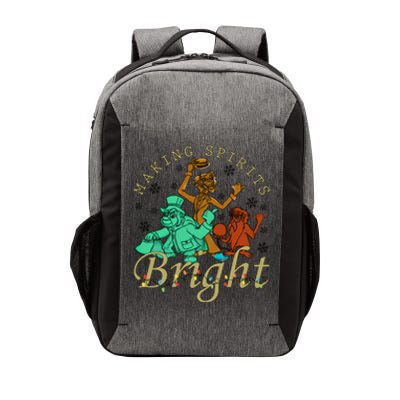 Making Spirits Bright Christmas Haunted Mansion Christmas Vector Backpack