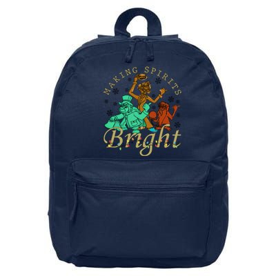 Making Spirits Bright Christmas Haunted Mansion Christmas 16 in Basic Backpack