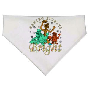 Making Spirits Bright Christmas Haunted Mansion Christmas USA-Made Doggie Bandana