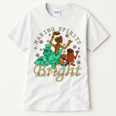 Making Spirits Bright Christmas Haunted Mansion Christmas Tall T-Shirt