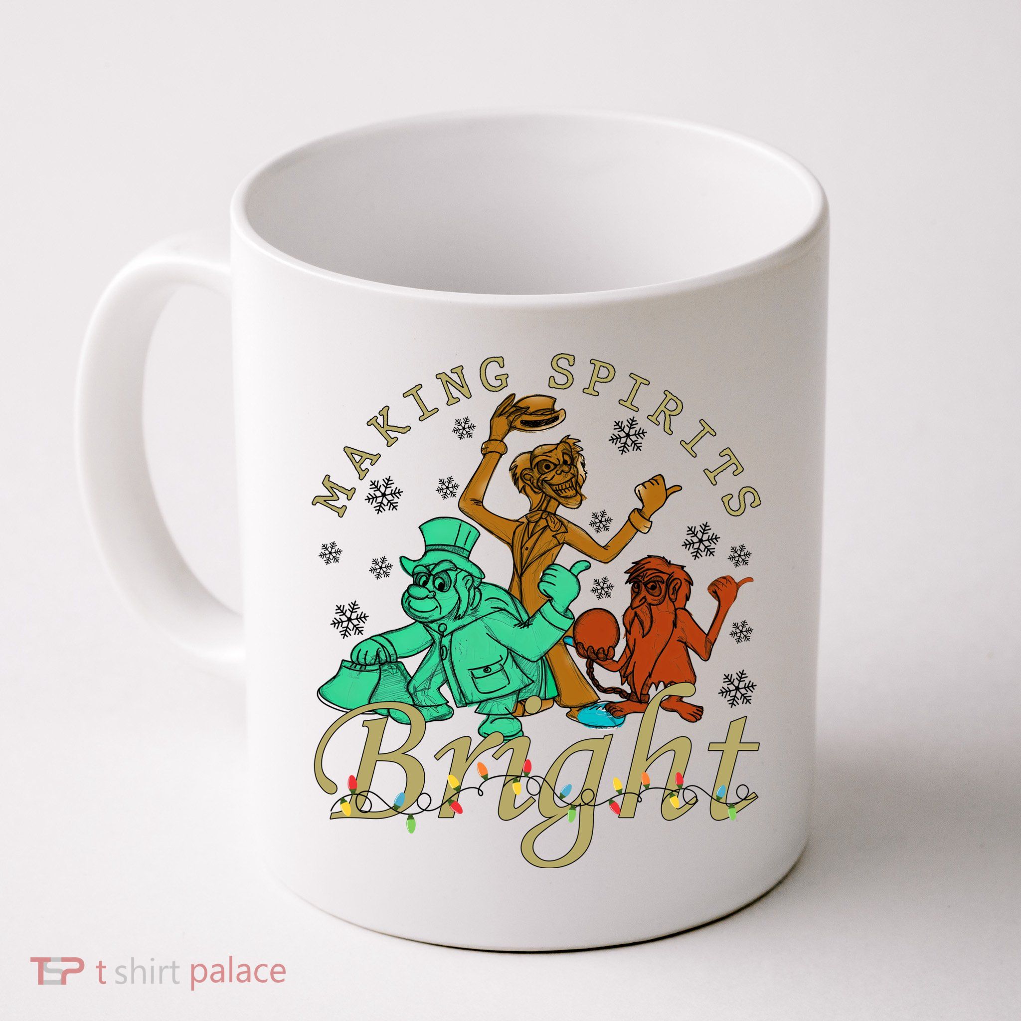 Making Spirits Bright Christmas Haunted Mansion Christmas Mug