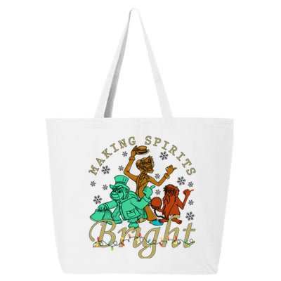 Making Spirits Bright Christmas Haunted Mansion Christmas 25L Jumbo Tote