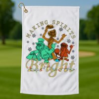 Making Spirits Bright Christmas Haunted Mansion Christmas Golf Towel