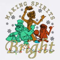 Making Spirits Bright Christmas Haunted Mansion Christmas Short Acrylic Beanie