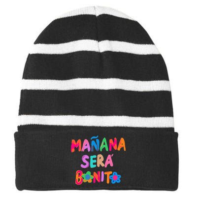 Mañana será bonito Striped Beanie with Solid Band