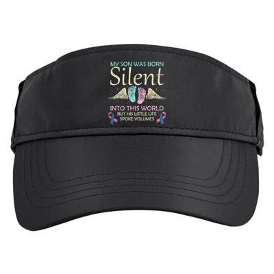 My Son Born Silent Infant Loss Awareness Miscarriage Parents Adult Drive Performance Visor