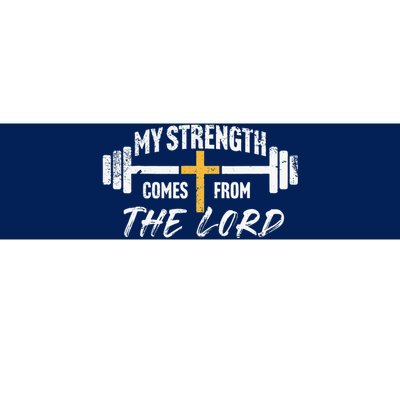 My Strength Christian Bible Verse Gym Workout Bumper Sticker