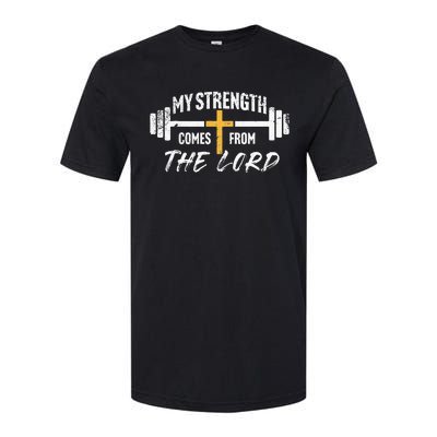 My Strength Christian Bible Verse Gym Workout Softstyle CVC T-Shirt