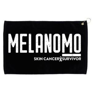 Melanoma Skin Cancer Survivor Awareness Ribbon Cute Gift Grommeted Golf Towel