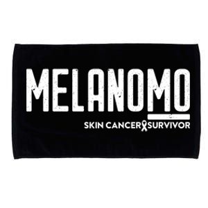 Melanoma Skin Cancer Survivor Awareness Ribbon Cute Gift Microfiber Hand Towel