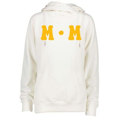 Mom Sunflower Cute Mothers Day Womens Funnel Neck Pullover Hood