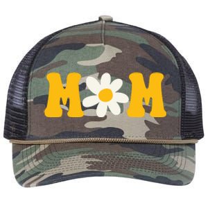 Mom Sunflower Cute Mothers Day Retro Rope Trucker Hat Cap