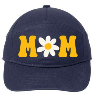 Mom Sunflower Cute Mothers Day 7-Panel Snapback Hat