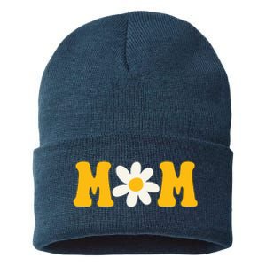 Mom Sunflower Cute Mothers Day Sustainable Knit Beanie