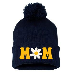 Mom Sunflower Cute Mothers Day Pom Pom 12in Knit Beanie