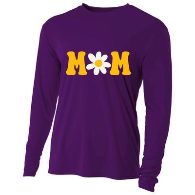 Mom Sunflower Cute Mothers Day Cooling Performance Long Sleeve Crew