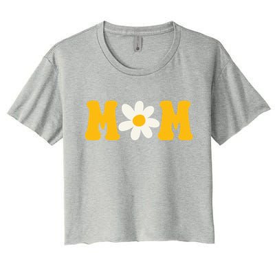 Mom Sunflower Cute Mothers Day Women's Crop Top Tee