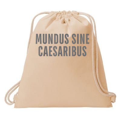 Mundus Sine Caesaribus Graber Message Open Network Drawstring Bag