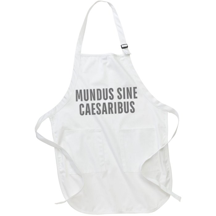 Mundus Sine Caesaribus Graber Message Open Network Full-Length Apron With Pockets
